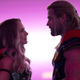 jane and thor looking at each other